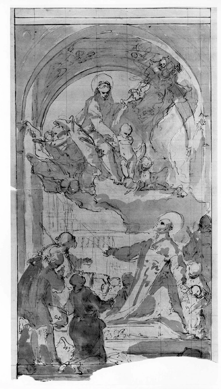 Madonna con Bambino, San Filippo Neri, angeli e devoti - Museo Civico di Castelvecchio, Verona